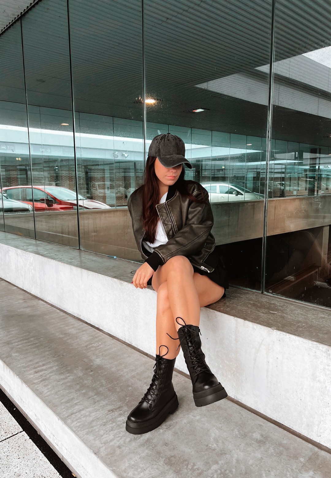 ps poelman womens biker boots black